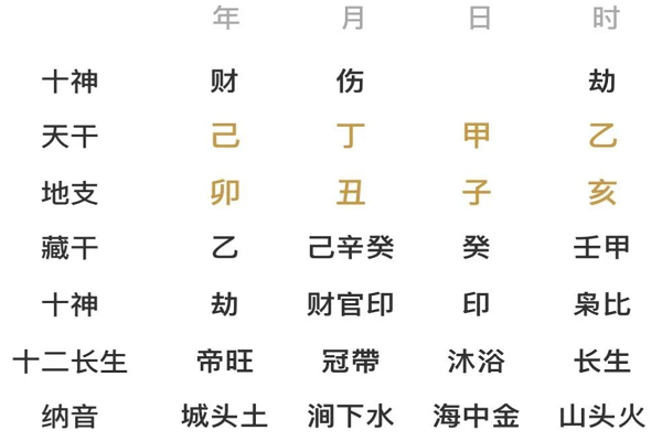 子月丁火透甲印八字案例 带天乙，天医，太极的八字特征(甲木日